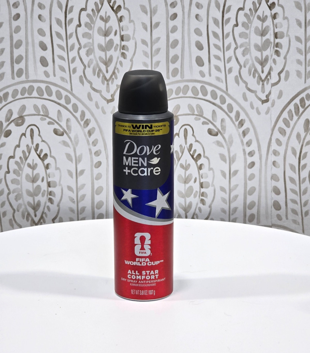 Dove Men + Care All Star Comfort Dry Spray Antiperspirant FIFA World Cup 3.8oz